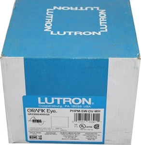 Interfaz de alimentación de conmutación Lutron PHPM-SW-DV-WH 120-277V, 16A, - Imagen 1 de 3