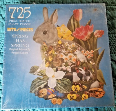 Bits And Pieces 725 Piece Shaped Jigsaw Puzzle Spring Has Sprung Russel Cobane - Image 1 of 3