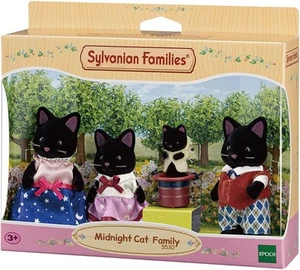 Sylvanian Families Midnight Cat Family - Picture 1 of 2
