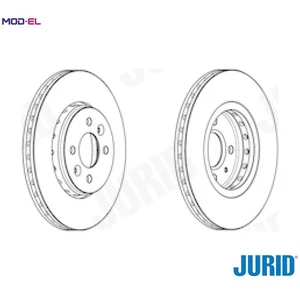2x BRAKE DISC 562959JC FOR RENAULT LODGY WIND CAPTUR TWINGO/II MEGANE/Van 1.3L - Picture 1 of 10