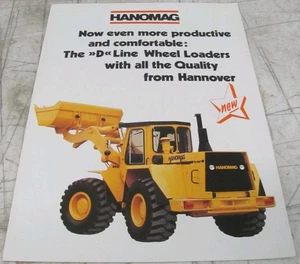 1985 Hanomag D Line Wheeled Loaders Sales Brochure - 100 680 M4 - Picture 1 of 4