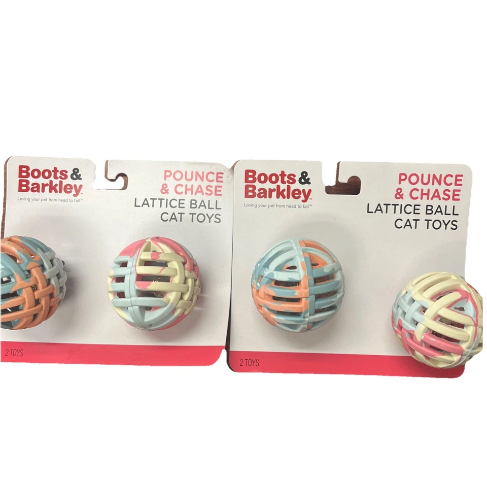 Boots & Barkley Cat Pounce and Chase Light Up Toy Balls