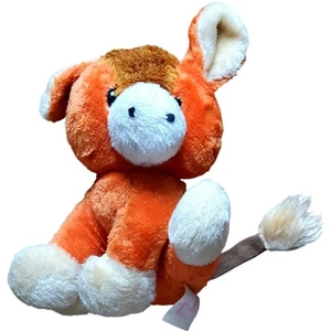 Lovely Squad Orange Sitting Cow Plush Stuffed Animal Vintage 1984 - Picture 1 of 6