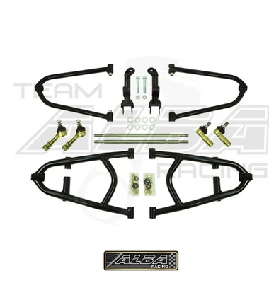 Alba Racing Honda TRX450r Adjustable Long Travel A-Arm Powder coat Blk - Image 1 of 4