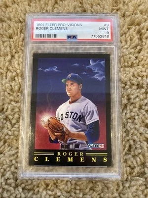 1991 Fleer Pro-Visions Роджер Клеменс PSA 9 как новый!! РЕДКАЯ! LOW POP!! - Изображение 1 из 2