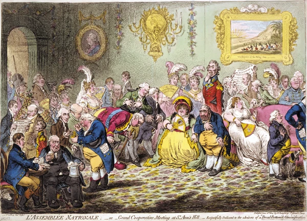L'Assemblee Nationale 1804 James Gillray impresión 24x36 pulgadas    Foto 1 de 1