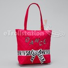 Stylish Girls Kids Nylon Dance Tote Bag w/ Quilted Zebra Pattern Bow Ribbon NEW