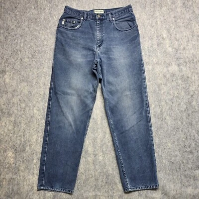 Guess Jeans Womens 31 Blue Denim High Waist Mom Tapered Made in USA Vintage - Image 1 of 4