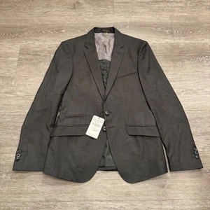 Zara Man Sport Mantel Herren 36 Grau Blazer 2 Knopf Jacke Freizeit Neu mit Etikett - Bild 1 von 18