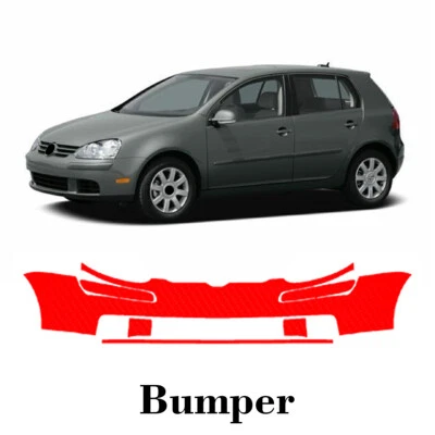 Front bumper PreCut PPF Paint Protection Film For Volkswagen Rabbit 2006-2009 - Изображение 1 из 4
