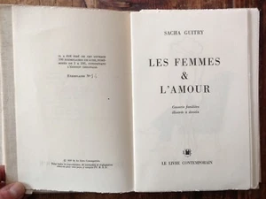 rare EO 1959 1/100 exemplaires numérotés SACHA GUITRY : LES FEMMES & L'AMOUR - Picture 1 of 5