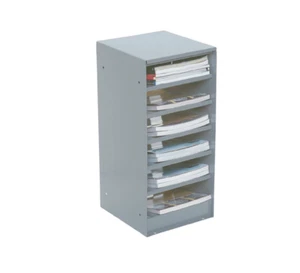 Adrian Steel 17A, 6-Shelf Literature Rack - Picture 1 of 4