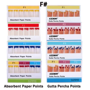 Dental Endo Gutta Percha Points & Absorbent Paper Points F# Endodontics Root USe - Picture 1 of 61