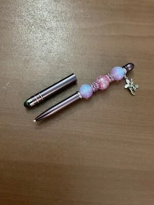 Beaded Pen w\Removable Stylus Tip Cap & 1 Ink Refill - Picture 1 of 2