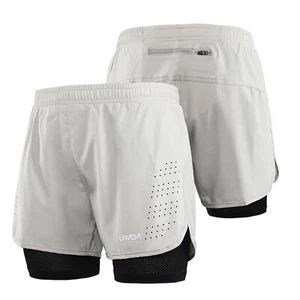 Lixada Men's 2-in-1 Running Shorts Quick Drying Breathable Active Training L3G4 - Picture 1 of 11