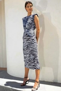 NEW! NWT! Misha Collection Susanita Animal Sequin Dress sz Large/10 - Picture 1 of 12