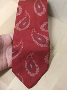 Vintage ROBERT TALBOTT Studio for NORDSTROM Tie Red Paisley - Picture 1 of 9