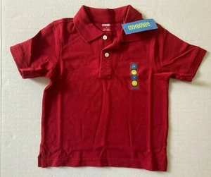 NWT Gymboree 4 4T Red Short Sleeve Pique School Uniform Polo Shirt - Picture 1 of 4