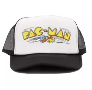 PAC-MAN Cappello da gioco arcade vintage cappello da camionista regolabile a scatto. - Foto 1 di 4