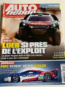 AUTO HEBDO N° 2045 JANVIER 2016 SPECIAL PARIS DAKAR PEUGEOT FORD FERRARI LE MANS - Picture 1 of 1