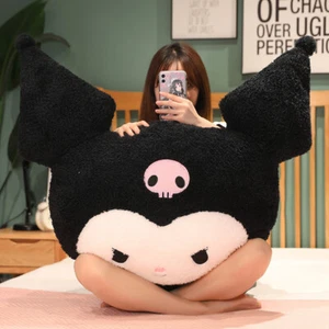 Cartoon Kuromi Plush Doll Stuffed Toy Cute Sleeping Throw Pillow Large Cushion - Picture 1 of 21