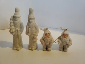Vintage Ceramic Santa Claus Christmas Lot of -4- - Picture 1 of 3
