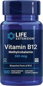 Life Extension Vitamin B12 Methylcobalamin 500mcg - 100 count - Picture 1 of 3