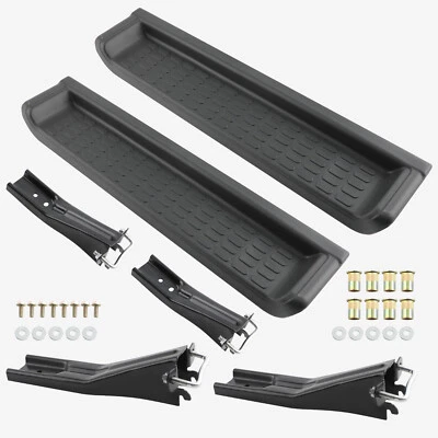 Par de peldaños laterales para Jeep Wrangler TJ 1997-2006 estribo Nerf Bar negro nuevo Foto 1 de 4