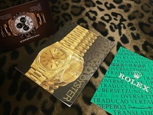 4. 1997 2X ROLEX BOOKLET LIBRETTO (YOUR+COSC) DAYTONA GMT SUBMARINER EXPLORER.. - Foto 1 di 15