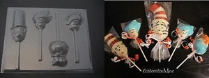 Jabón de chocolate CAT in the HAT THING 1 2 peces dorados molde para dulces - Imagen 1 de 1
