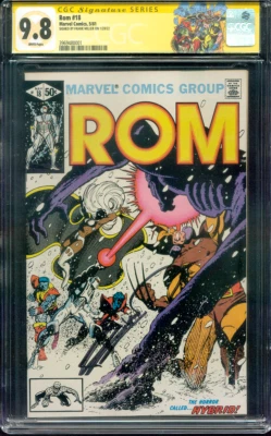 ROM 18 CGC 9.8 SS Frank Miller Uncanny X Men 5/1981 Custom Label - Image 1 of 2