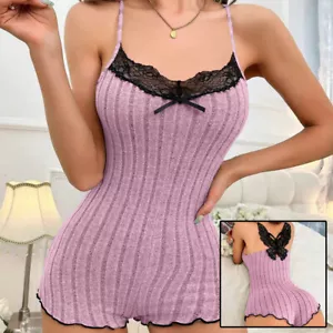 Women Sexy Lingerie Lace Butterfly back Nightwear Underwear Sleepwear - Bild 1 von 7
