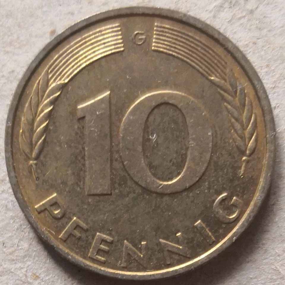 Germany 1989 10 Pfennig coin - Image 1 of 2