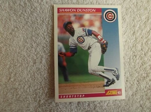 Score 1992 / MLB "SHAWON DUNSTON" #634 Chicago Cubs Trading Card n27 - Bild 1 von 2