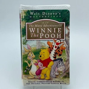 DISNEY The Many Adventures Of Winnie The Pooh VHS 1996 Clamshell Kids NEW Sealed - Picture 1 of 16