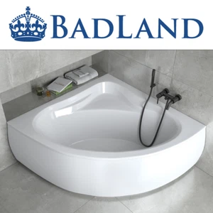 Eckbadewanne Badewanne Eckwanne Acryl 120x120 130x130 140x140 Schürze +GRATIS - Bild 1 von 6