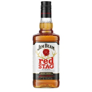 Jim Beam Red Stag Black Cherry Kentucky Straight Bourbon Whiskey 1L - Picture 1 of 1