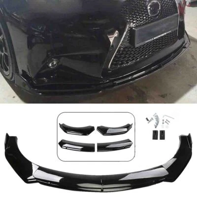 For Lexus RX350 Front Bumper Lip Spoiler Splitter Diffuser Body Kit Glossy Black - Image 1 of 4