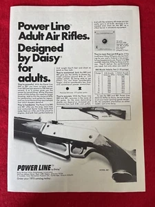 Vintage 1975 Daisy Power Line Adult Air Rifles 880 & 881 Print Ad -Ad Only - Picture 1 of 7