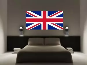 UNION JACK FLAG GREAT BRITAIN UK GIANT WALL STICKER decal car art vinyl 5 sizes - Picture 1 of 2