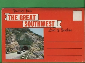 Vintage Folio Fold-Out Accordion Postcard Great Southwest Land of Sunshine NM - Picture 1 of 3