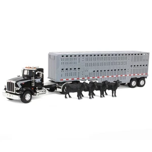 ERTL 1/16 Big Farm Peterbilt 367 Semi with Livestock Trailer and 4 Cows 47600 - Picture 1 of 10