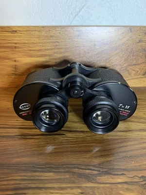 Binolux Scope Binoculars 7x35 Amber Coated Optics - Image 1 of 4