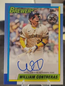 2025 Topps Series 2 William Contreras Auto 1990 35th Anniversary #90A-WC - Picture 1 of 2