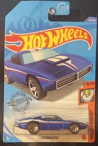 Hot Wheels - Custom Otto "Blue" - Muscle Mania 8/10 - 2019 - Picture 1 of 1