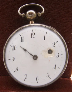 RELOJ BOLSILLO ANTIGUO FUSEE LLAVE CUERDA MARCADO JIVL COMO ESTÁ - Imagen 1 de 14