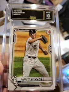 2021 bowman - garrett crochet 47 Rookie - Picture 1 of 4