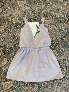 Vintage Florence Eiseman Neiman Marcus Periwinkle Tulip Dress Size Girls 10 - Picture 1 of 5