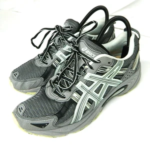 ASICS Gel Venture 5 Shoes Mens Size 9.5 Gray Black Trail Running Sneakers T5N8Q - Picture 1 of 7