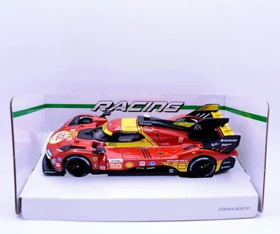 Modellini auto racing Ferrari 499P 2024 scala 1:43 Burago diecast da collezione - Immagine 1 di 4